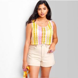 Wild fable crochet crop top
